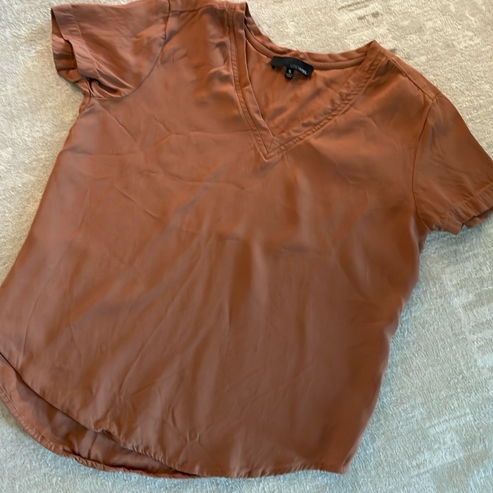 Small boutique rust color top